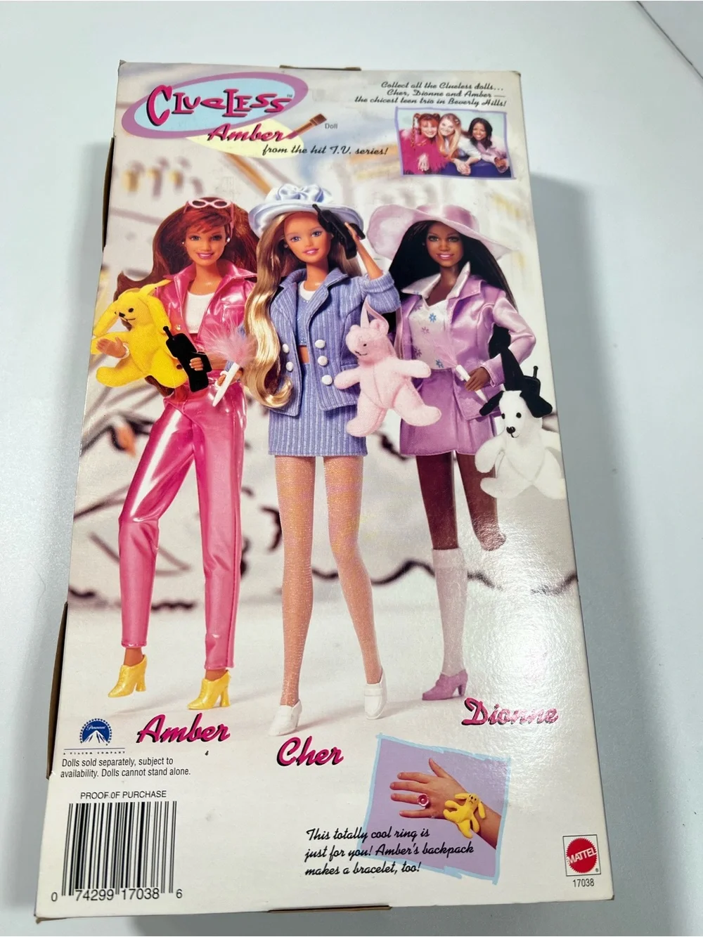 1996 Mattel Clueless Amber Barbie Doll TV Series 17038 New NRFB NWB Vintage